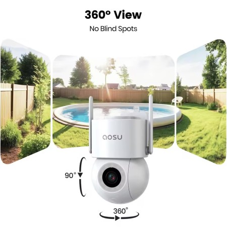 Caméra WiFi  5MP extérieure 360 °